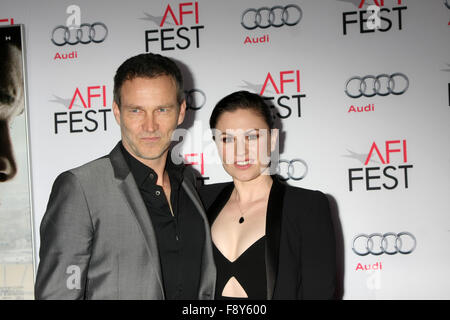 Le Festival de 2015 présenté par le Gala d'avant-centre Audi de Columbia Pictures' 'Commotion" au théâtre chinois de Grauman avec : Stephen Moyer, Anna Paquin Où : Los Angeles, California, United States Quand : 11 Nov 2015 Banque D'Images