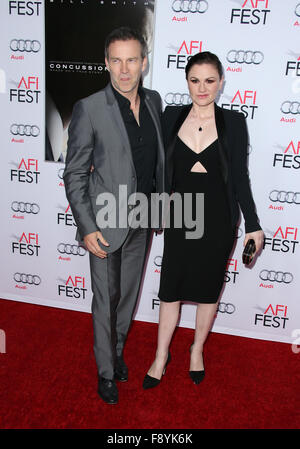 Le Festival de 2015 présenté par le Gala d'avant-centre Audi de Columbia Pictures' 'Commotion' Avec : Stephen Moyer, Anna Paquin Où : Hollywood, California, United States Quand : 10 Nov 2015 Banque D'Images