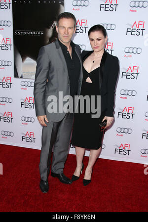 Le Festival de 2015 présenté par le Gala d'avant-centre Audi de Columbia Pictures' 'Commotion' Avec : Stephen Moyer, Anna Paquin Où : Hollywood, California, United States Quand : 10 Nov 2015 Banque D'Images