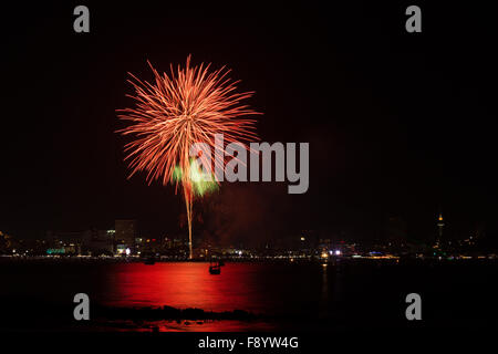 Festival international de pyrotechnie à Pattaya Chonburi, Thaïlande Banque D'Images