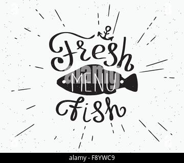 Menu poisson Freash Illustration de Vecteur