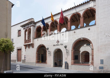 Casa de la Vila (Mairie), Calle del Arrabal, Hostalric, province de Gérone, Catalogne, Espagne Banque D'Images