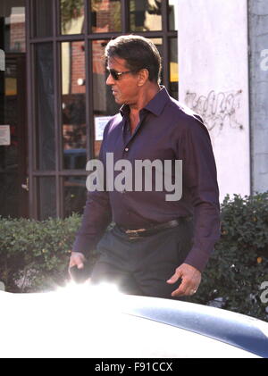 Los Angeles, Californie, USA. Dec 12, 2015. Sylvester Stallone Maison de vacances boutiques Beverly Hills, CA, USA Crédit : Le support de circuit/Alamy Live News Banque D'Images