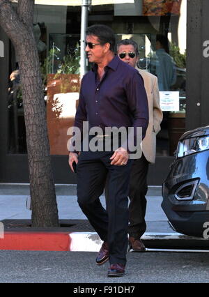 Los Angeles, Californie, USA. Dec 12, 2015. Sylvester Stallone Maison de vacances boutiques Beverly Hills, CA, USA Crédit : Le support de circuit/Alamy Live News Banque D'Images