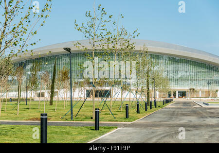 Bakou - 10 MAI 2015 : Centre Aquatique Bakou le 10 mai à Bakou, Azerbaïdjan. Bakou Azerbaïdjan accueillera le premier jeux européens Banque D'Images