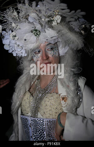 SantaCon envahit New York City Banque D'Images