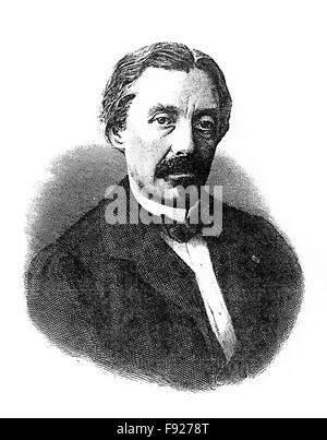 Léon Foucault (1819-1868) Physicien français vers 1865 Banque D'Images