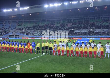 Osaka, Kansai, Japon. 13 Décembre, 2015. Sanfrecce Hiroshima vs TP. Mazembe au stade Nagai d'Osaka. © Marcio Machado/ZUMA/Alamy Fil Live News Banque D'Images