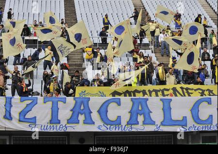 Osaka, Kansai, Japon. 13 Décembre, 2015. Club America fans lors du match contre Guangzhou Evergrande au stade Nagai d'Osaka. © Marcio Machado/ZUMA/Alamy Fil Live News Banque D'Images