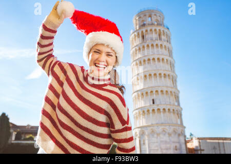 Les jeunes, des démangeaisons de l'énergie et la recherche de l'excitation. Je vais à Noël voyage en Italie. C'est un aucun-brainer. Portrait de l Banque D'Images