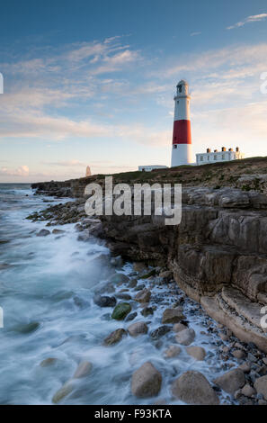 Portland Bill lighthouse sur l'Île de Portland, dans le Dorset. Banque D'Images