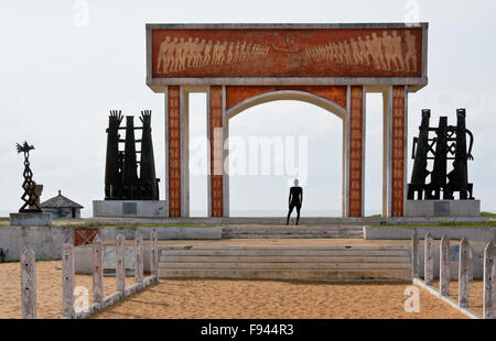 Porte de non retour mémorial à esclaves, Ouidah, Bénin Banque D'Images