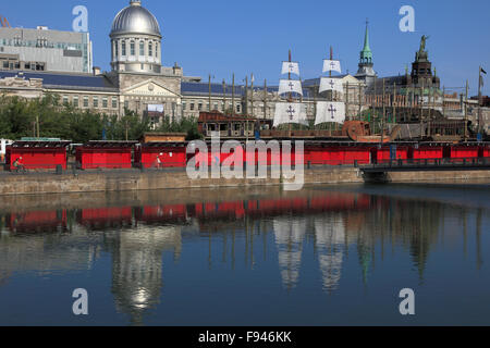 Canada, Québec, Montréal, Vieux Port, Marché Bonsecours, Banque D'Images