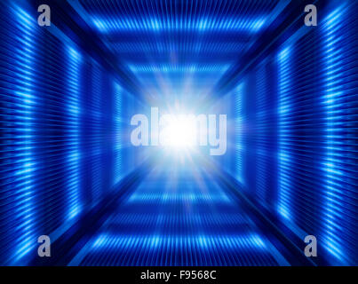 Multi-couleur lumineux graissé abstract background, illustration futuriste Banque D'Images