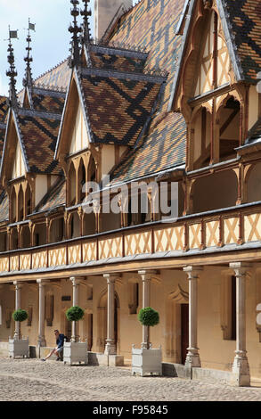 France Bourgogne Beaune Hôtel-Dieu des Hospices de Beaune Banque D'Images