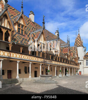 France Bourgogne Beaune Hôtel-Dieu des Hospices de Beaune Banque D'Images