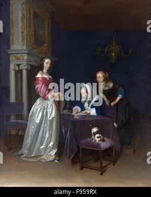 Gerard Ter Borch le jeune - Curiosité Banque D'Images