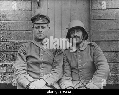 Front britannique. Derrière les lignes, prisonniers de guerre. Banque D'Images