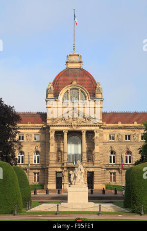 France, Alsace, Strasbourg, Palais du Rhin, Banque D'Images