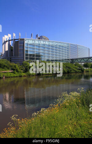 France, Alsace, Strasbourg, Parlement européen, Banque D'Images