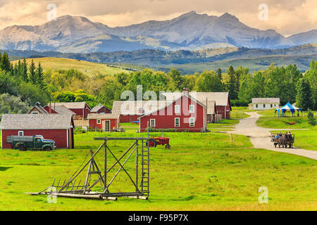 Lieu historique national du Ranch-Bar U, Longview, Alberta, Canada Banque D'Images