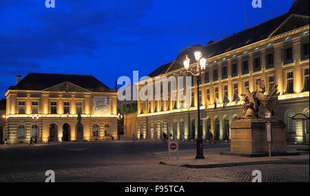 France, Lorraine, Metz, Place d'armes, Hôtel de Ville, Hôtel de Ville, Banque D'Images