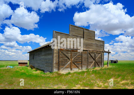 Bâtiment abandonné, près de chef, Saskatchewan, Canada Banque D'Images