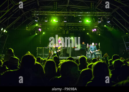 Les STRANGLERS au Festival de l'assistant dans l'Aberdeenshire, en Écosse, le 26 août 2011. Banque D'Images