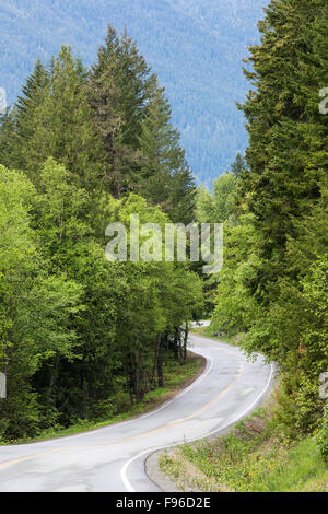 La Colombie-Britannique, le Canada, l'autoroute 20, Bella Coola Valley, Banque D'Images