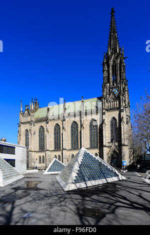 L'église, Église Elisabethenkirche élisabéthain, Bâle-Ville, canton de Bâle-Ville, Suisse, Europe Banque D'Images