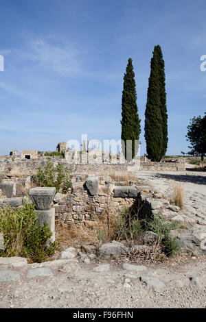 Volubilis, Ruines Romaines, Maroc Banque D'Images