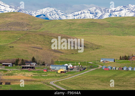 Ranch Longview, Alberta, Canada Banque D'Images