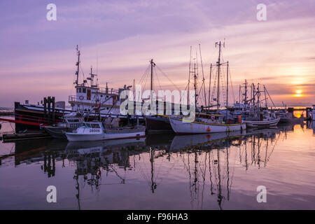 Les bateaux de pêche de Steveston (Colombie-Britannique). Banque D'Images