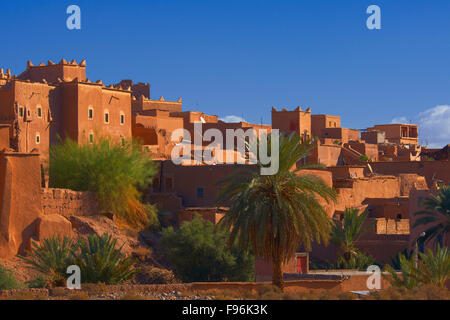 Taourirt, construit en terre par Pacha Glaoui, UNESCO World Heritage Site, Ouarzazate, Ouarzazate, Maroc Province Banque D'Images