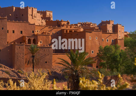 Taourirt, construit en terre par Pacha Glaoui, UNESCO World Heritage Site, Ouarzazate, Ouarzazate, Maroc Province Banque D'Images