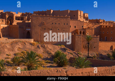 Taourirt, construit en terre par Pacha Glaoui, UNESCO World Heritage Site, Ouarzazate, Ouarzazate, Maroc Province Banque D'Images