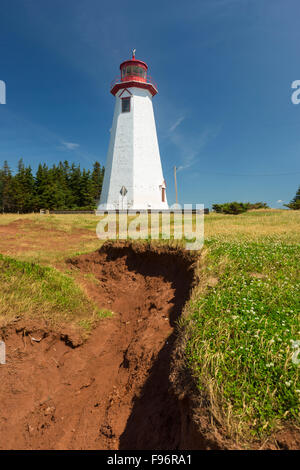 Leuchtturm, Seacow Head, Prince Edward Island, Canada Banque D'Images