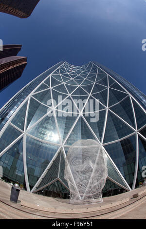 Sculpture 'Wonderland' à Bow Tower, Calgary, Alberta, Canada. Banque D'Images