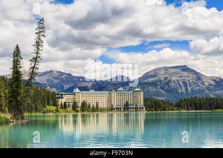 Chateau Lake Louise, Banff National Park, Alberta, Canada Banque D'Images