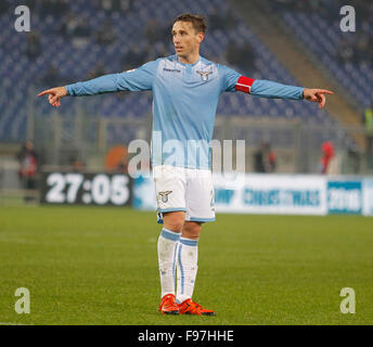 Stade Olimpico, Rome, Italie. 14 Décembre, 2015. Serie A ligue de football. SS Lazio contre la Sampdoria. Lucas Biglia : Action Crédit Plus Sport/Alamy Live News Banque D'Images