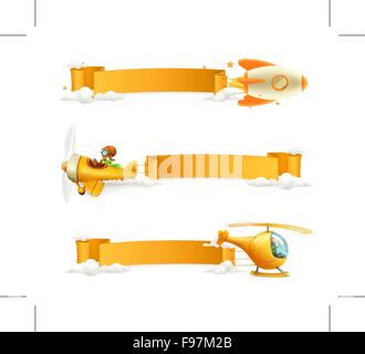Bannières de l'air, vector set Illustration de Vecteur
