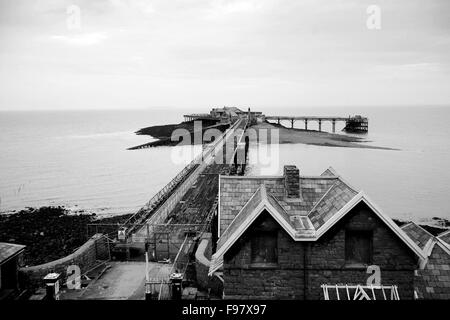 Birnbeck Pier et Island Weston -Super-Mare Banque D'Images