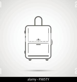 Vecteur de conception simple sac de voyage de l'icône Illustration de Vecteur