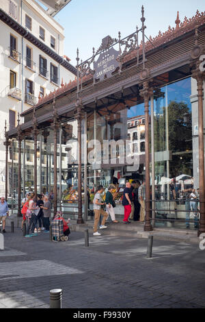 Mercado de San Miguel à Madrid Banque D'Images