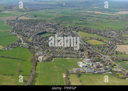 Une vue aérienne du village de Sussex in Ringmer et alentours Banque D'Images