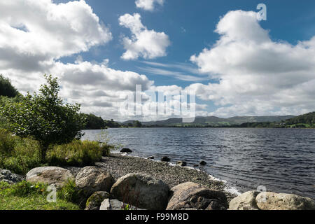 Llyn Tegid Bala Lake ou dans Merionethshire Gwynedd au Pays de Galles photos prises à Llangower Banque D'Images