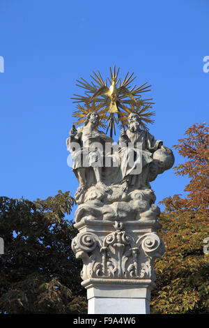 Hongrie Budapest Óbuda Fő Tér la colonne de la Sainte Trinité Banque D'Images