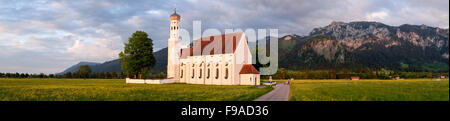 Eglise Saint Coloman, près de Schwangau, Bavière Banque D'Images