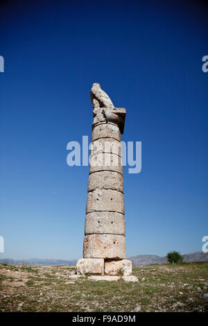 Karakus Tumulus (monument tombe), Adiyaman, Turquie Banque D'Images