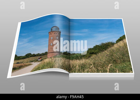 L'ex-Marinepeilturm est situé au cap Arkona, Ruegen Island, Mecklembourg-Poméranie-Occidentale, Allemagne, Europe Banque D'Images